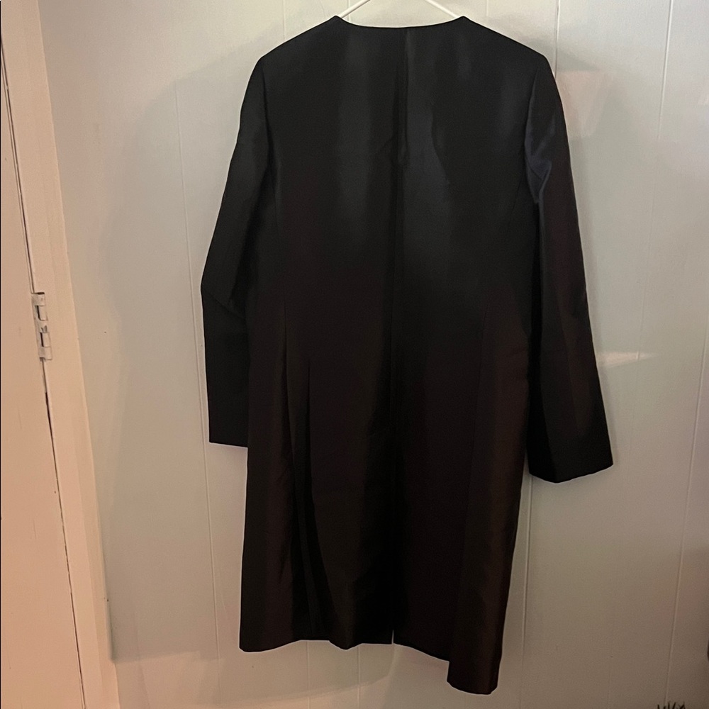 Talbots Elegant Black Blazer and Skirt Ensemble - Picture 4 of 9